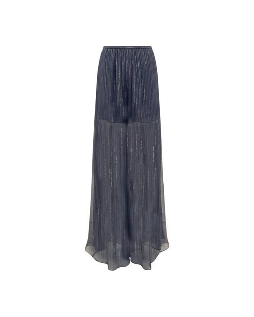 Rochas Blue Wide Trousers