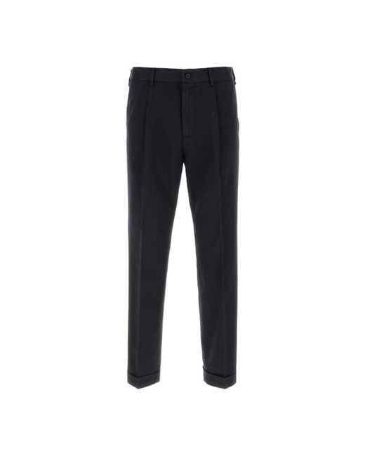 Cellar Door Black Cropped Trousers for men