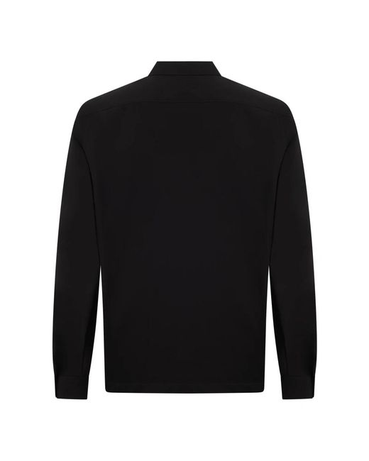 Prada Cotton Zip Shirt in het Black voor heren