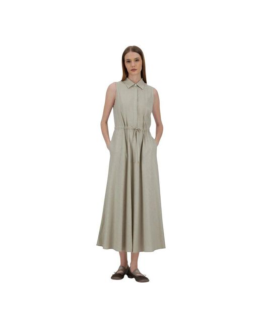 Midi Dresses Herno en coloris Gray