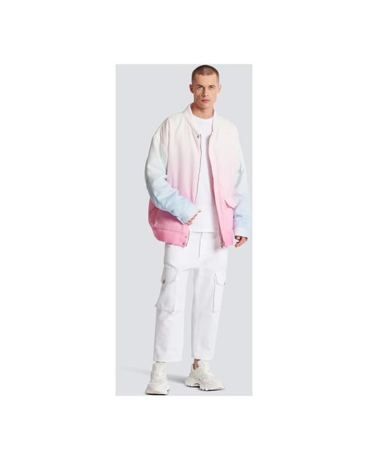 Balmain Bomber Jackets in het Pink voor heren