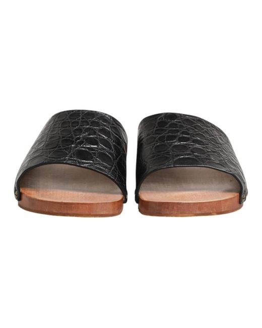 Dolce & Gabbana Brown Sliders for men