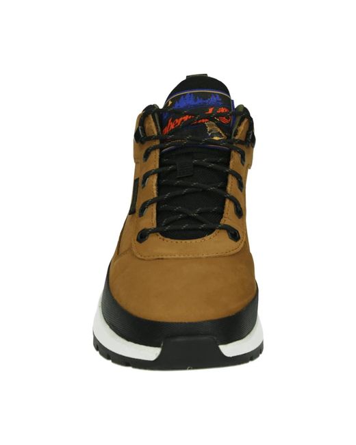 Timberland Casual Leder Mid Herrenschuhe in Brown für Herren
