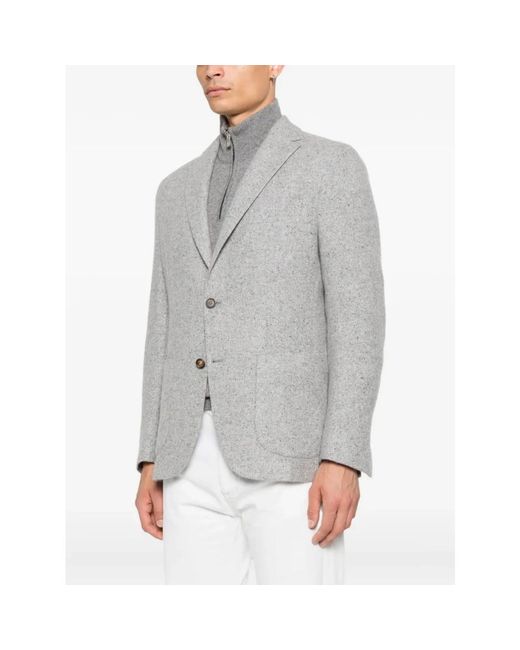 Eleventy Gray Blazers for men