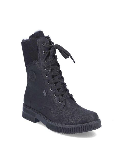 Lace-Up Boots di Rieker in Black
