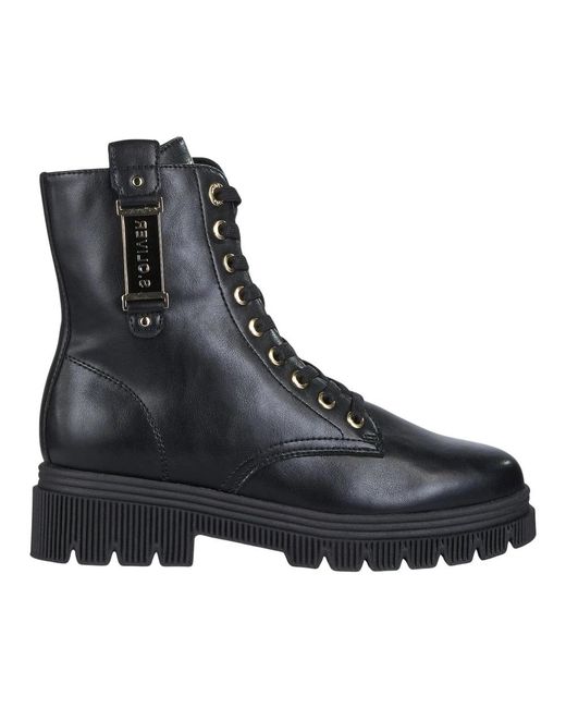 S.oliver Black Lace-Up Boots