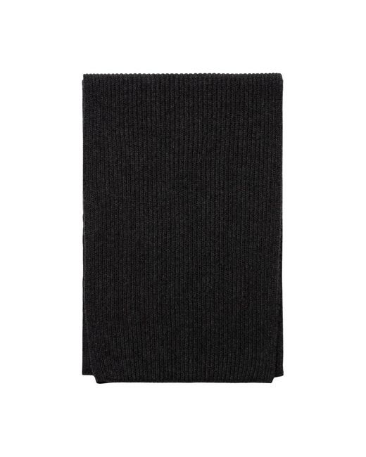 Sunspel Black Winter Scarves for men