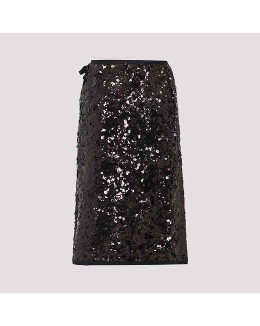 Prada Black Midi Skirts
