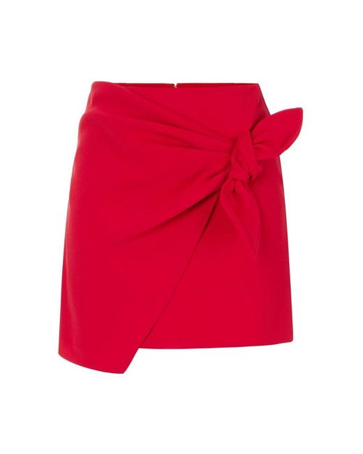 Elisabetta Franchi Red Short Skirts