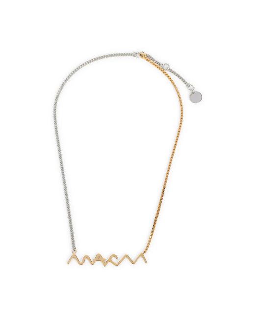 Marni Metallic Elegante Goldkette Mit Anhänger