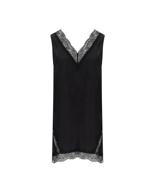 Marella Black Sleeveless Tops