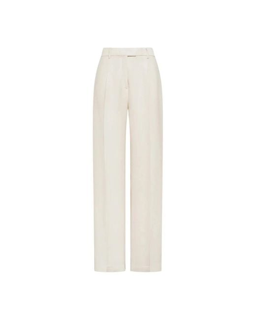 Seventy White Wide Trousers