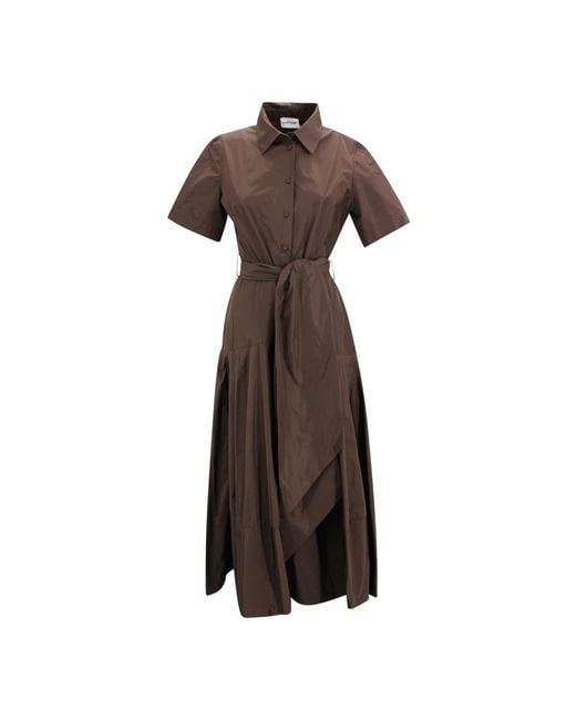 P.A.R.O.S.H. Brown Shirt Dresses