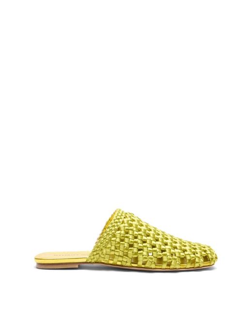 Stuart Weitzman Yellow Marina Mule