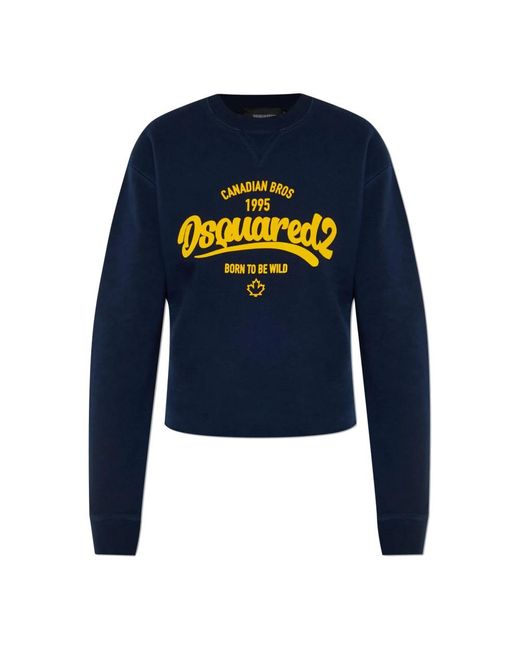 DSquared² Sweatshirt Met Logo in het Blue