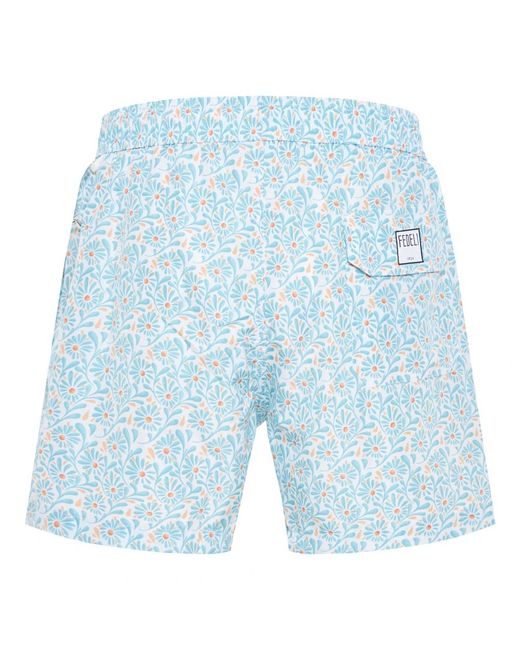 Fedeli Blue Beachwear for men