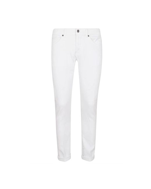 Pantaloni george di Dondup in White da Uomo