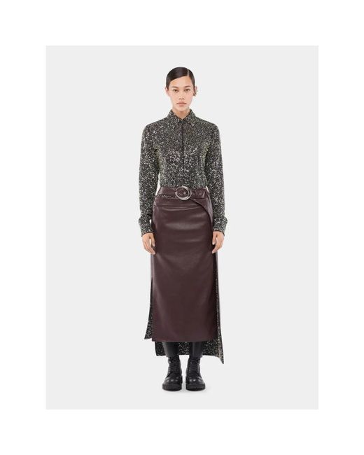 Rabanne Purple Midi Skirts