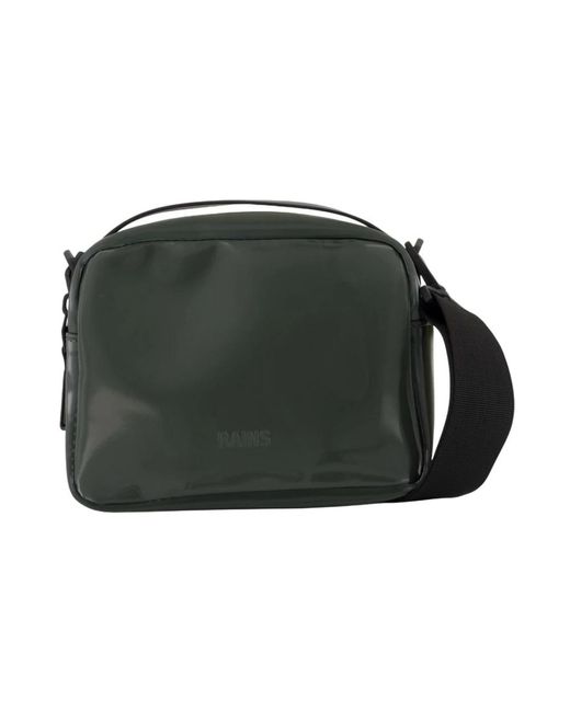Rains Groene Synthetische Schoudertas Met Ketting in het Green