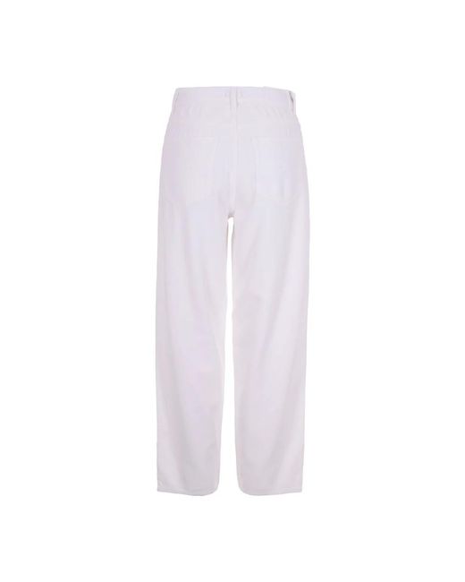 Pinko White Cropped Jeans