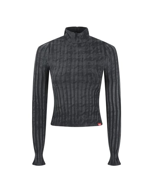 DIESEL Blue Long Sleeve Tops