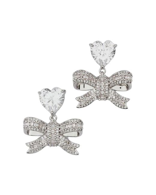 Self-Portrait White Earrings