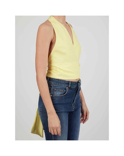 Kiton Zijden Top in het Blue