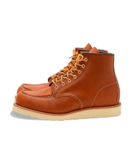 Red Wing Brown Lace-Up Boots for men