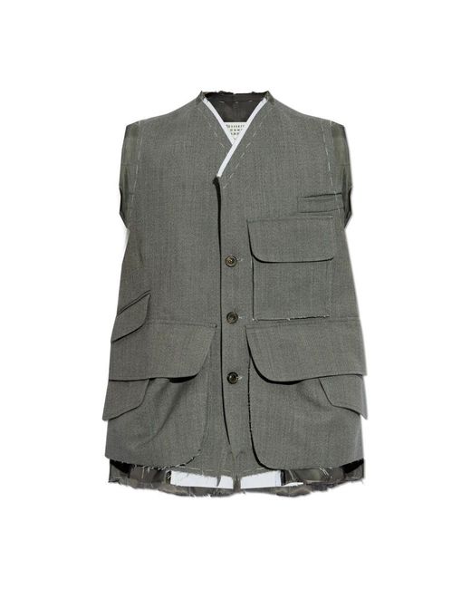 Maison Margiela Gray Vests for men