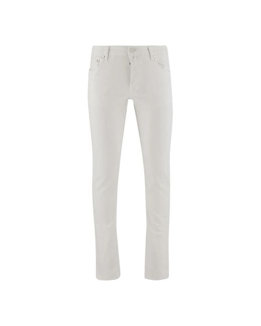 Jacob Cohen Gray Slim-Fit Trousers for men