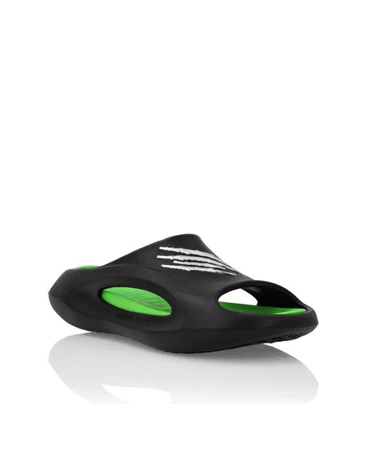 Philipp Plein Green Moon Slide
