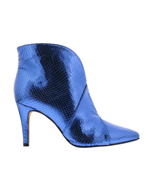Toral Blue Heeled Boots