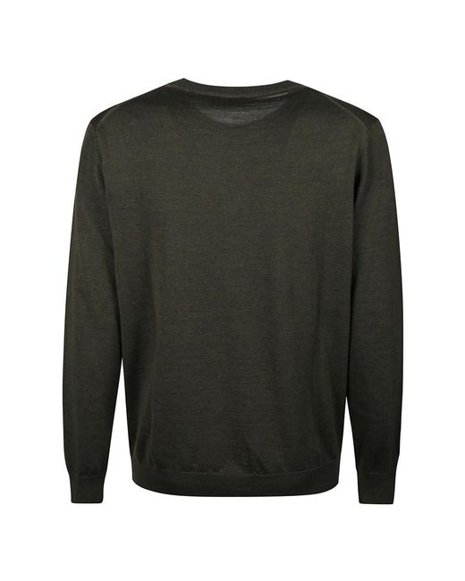 Kangra Feiner Wollpullover Mit Rundhalsausschnitt in Green für Herren