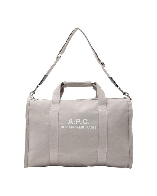 A.P.C. Gray Weekend Bags