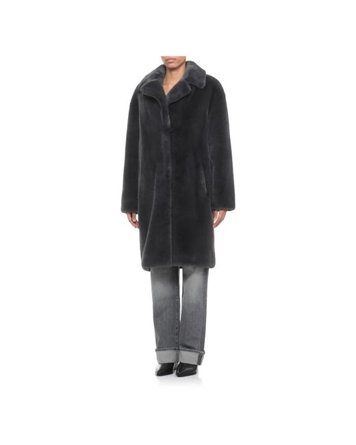 Stand Studio Black Single-Breasted Coats