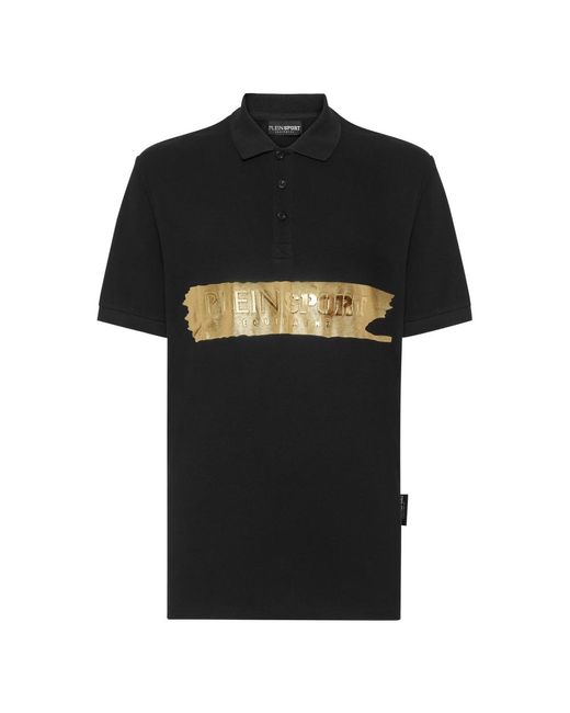 Philipp Plein Fitness ,Zwart ,Katoen Polo Shirt in het Black voor heren