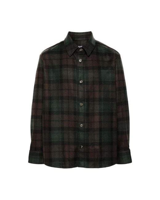 A.P.C. Black Casual Shirts for men