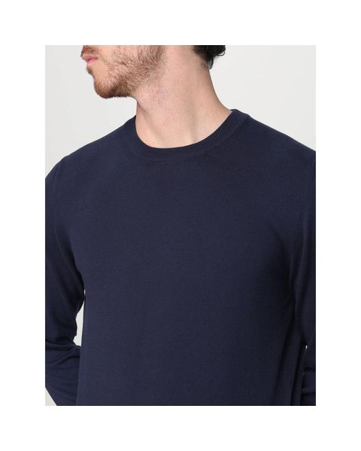 Fay Blue Round-Neck Knitwear for men