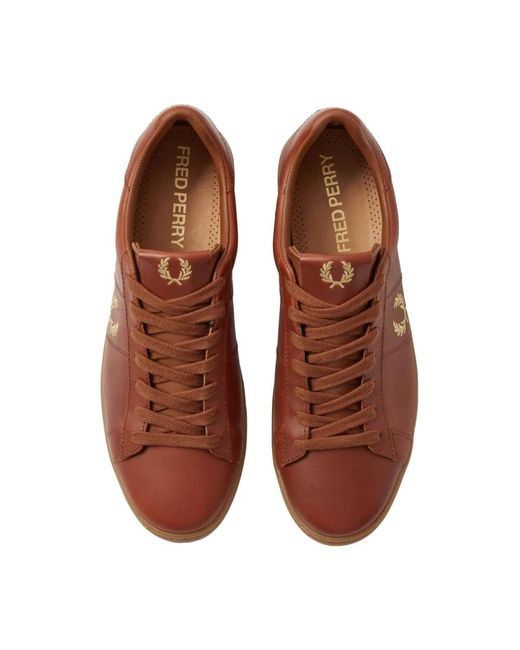 Fred Perry Brown Sneakers for men