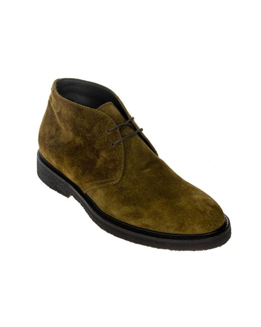 Henderson Green Lace-Up Boots for men
