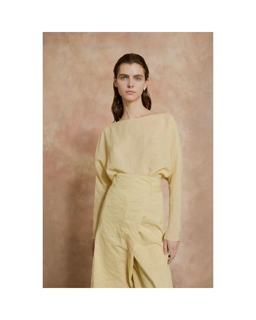 Cortana Yellow Blouses