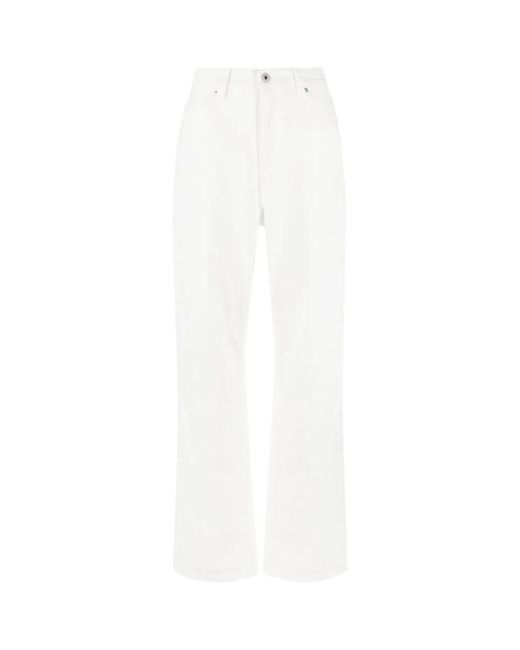 Axel Arigato White Straight Jeans