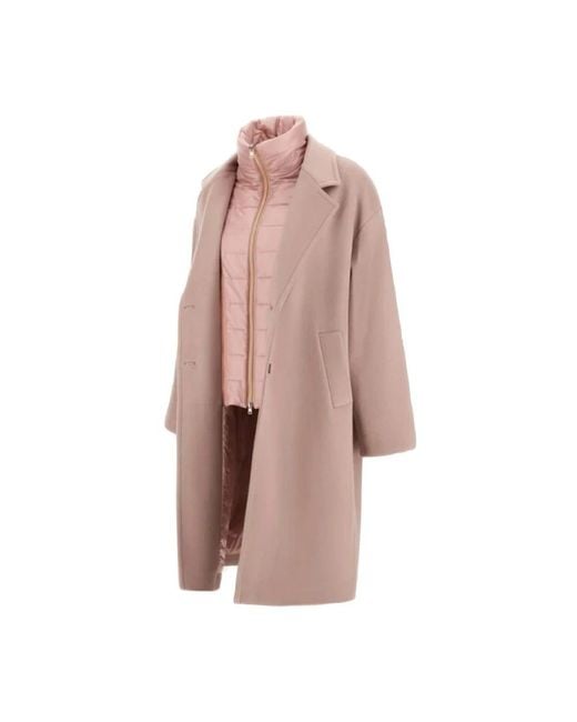 Herno Pink Single-Breasted Coats