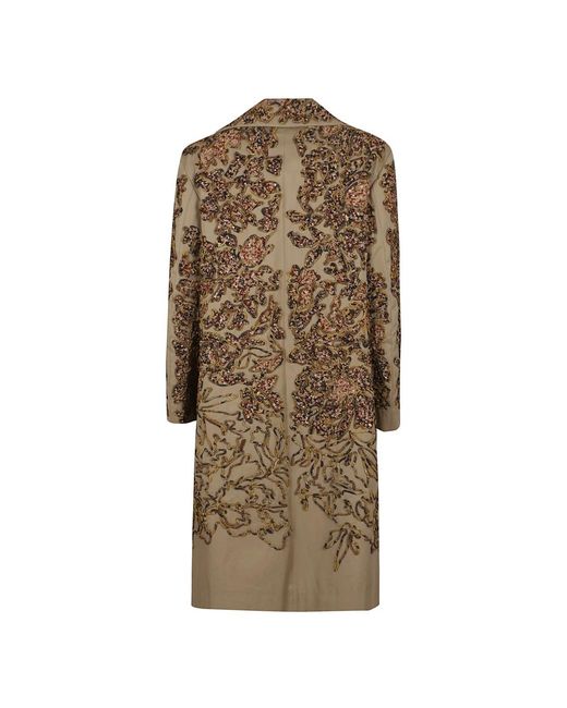 Dries Van Noten Brown Single-Breasted Coats