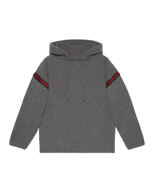 Gucci Wolle Reißverschluss Sweatshirt in Gray für Herren