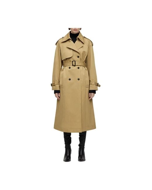 IVY & OAK Natural Klassischer Trenchcoat Mit Verstellbaren Funktionen