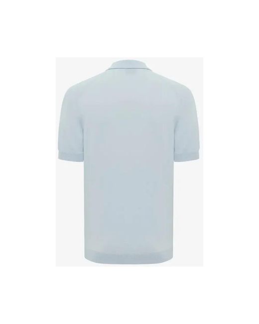 Genti Polo Zip in het Blue voor heren