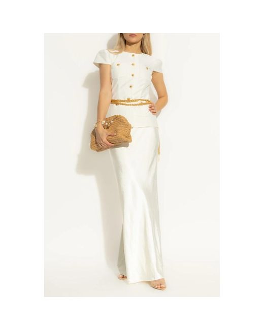 Maxi Dresses Self-Portrait de color White