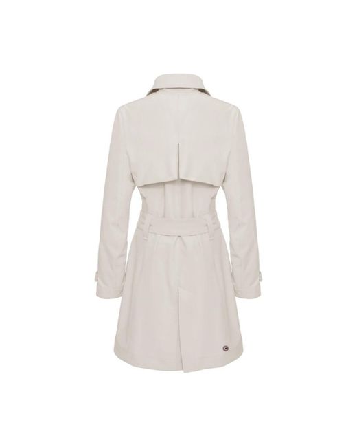 Colmar Jassen ,Polyester Double-Breasted Trenchcoat in het White