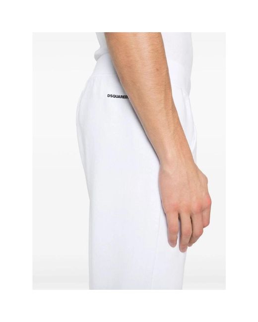 DSquared² White Sweatpants for men